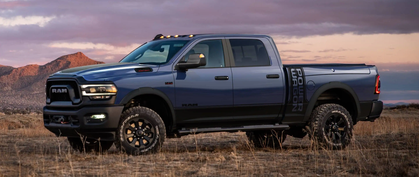 The 2021 RAM 2500 Power Wagon® parked in a desert.
