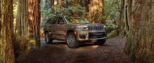 The 2021 Jeep Grand Cherokee L in the woods.
