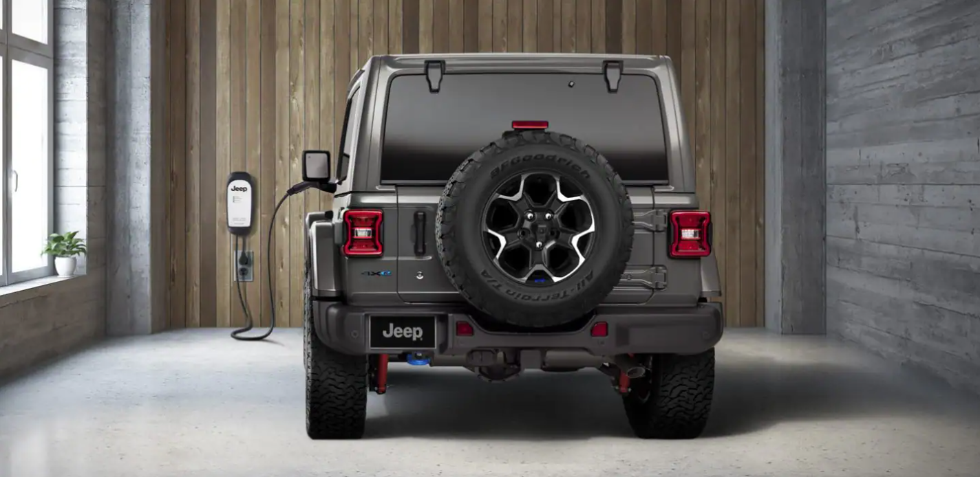 Electric Jeep Charging at Home