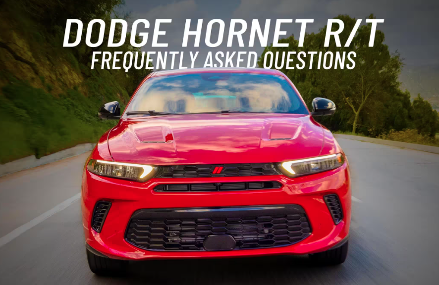 new dodge hornet r:t on the road